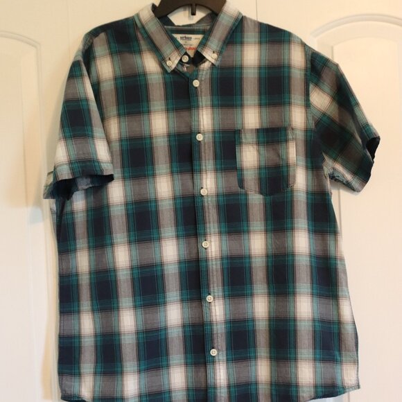 Urban Pipeline Awesome Soft Ultimate Shirt Button Down Plaid 100% Cotton XXL - Picture 1 of 11